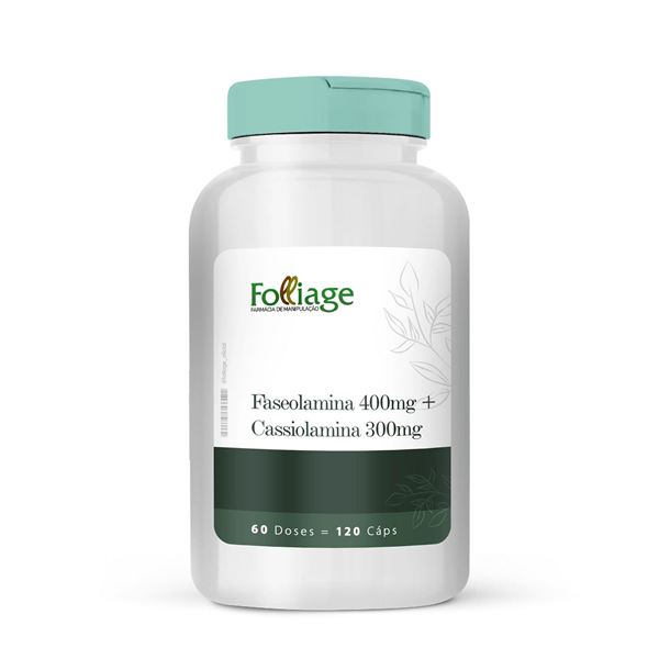 Faseolamina 400mg + Cassiolamina 300mg 120 Cápsulas (60 Doses) Faseolamina 400mg + Cassiolamina 300mg 120 Cápsulas (60 Doses)