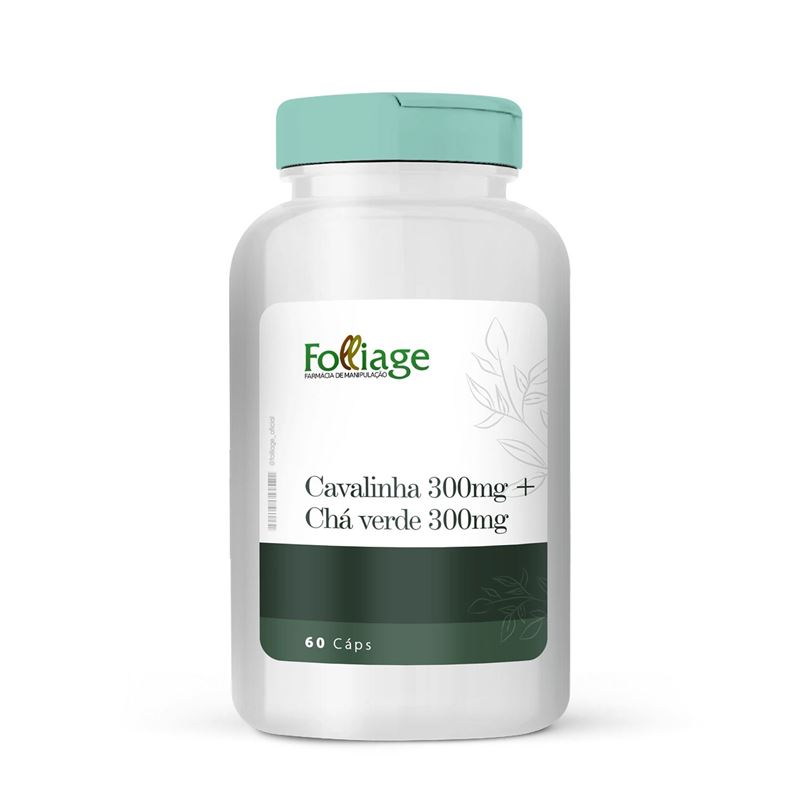 Cavalinha 300mg + Chá verde 300mg 60 Cápsulas